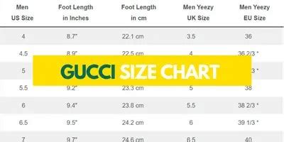 9.5 gucci size|gucci size chart us.